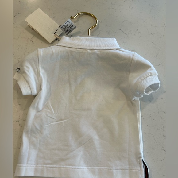 Gucci Baby’s white Polo with green and red detail , Authentic NWTS, - Picture 5 of 13